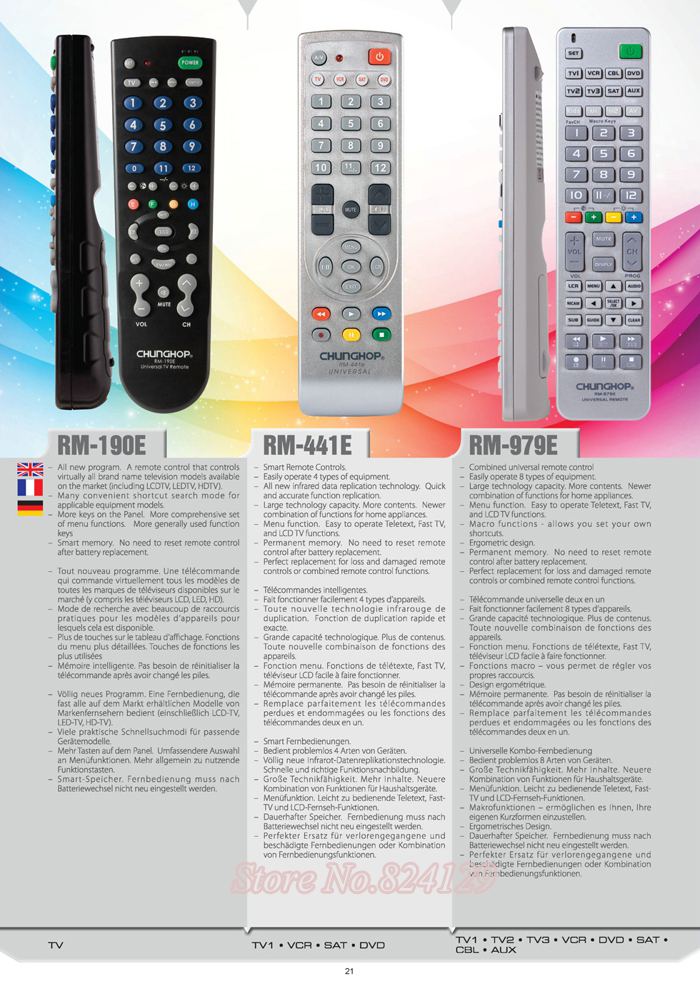 manual chunghop remote