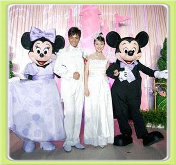 2010 hotest lovely Minnie wedding Mickey Mouse Mascot Costume cartoon 