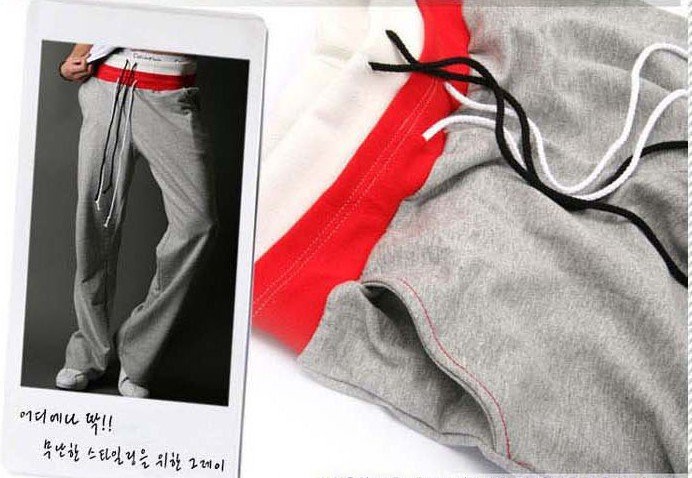 Free shipping,25% OFF,New Fashion Men's Casual Banding Sport Pants,black/gray/wine red,Wholesale/retail