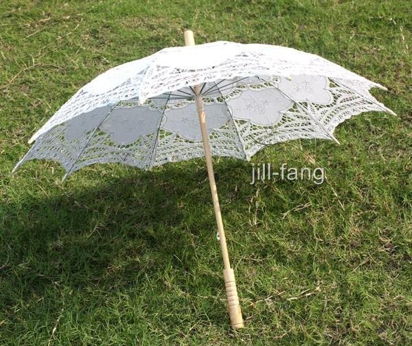 Buy lace parasol lace umbrella lace wedding parasol Battenburg White Lace