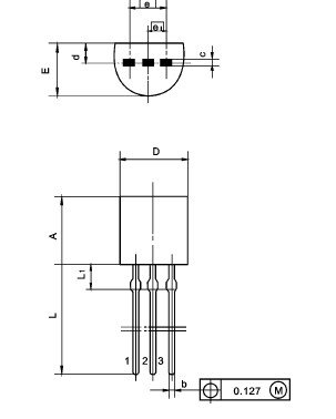 bc558 dip transistor with to-92 package