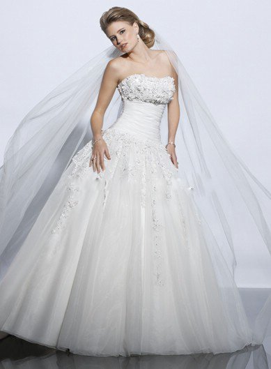 A The dress does not include any accessories such as gloves wedding veil