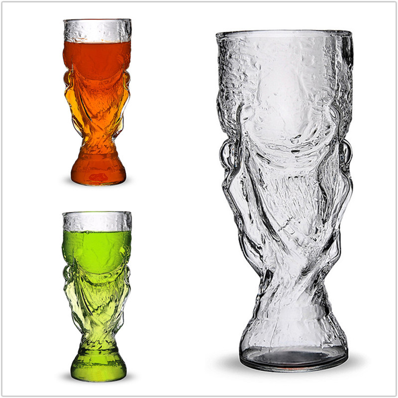 World Cup Trophy Hercules Glass Cup Wishkey Wine Beer Drinking Mug Cup