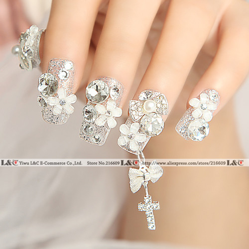 Nail Designs With Rhinestones Tumblr Picture