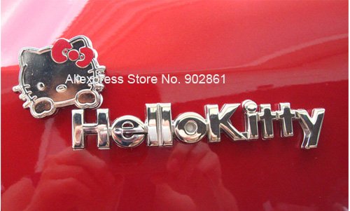 hello kitty car stickers. *Art name : 3D Hello Kitty car