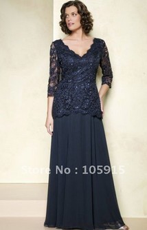  Size Mother  Bride Dress on Dresses With Half Sleeves Chiffon Jc 06 In Mother Of The Bride Dresses