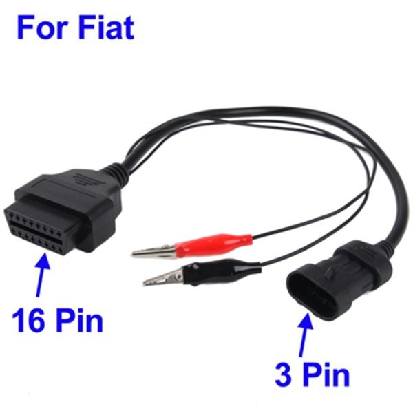 FIAT 3Pin to 16 Pin OBD2 Cable 3