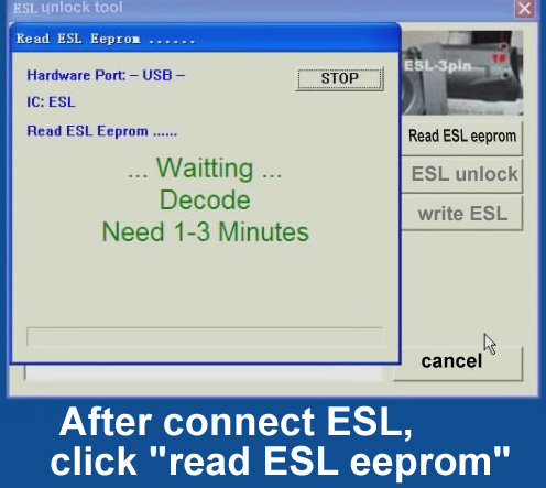 Read ESL eeprom