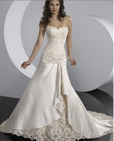 Wholesale ELEGANT BACKLESS Wedding dress gown DRESS bridesmaid DRESS Size