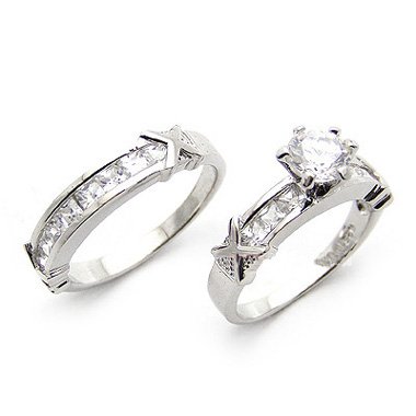 925 Sterling Silver Couple Rings Net weight68g 89863jpg