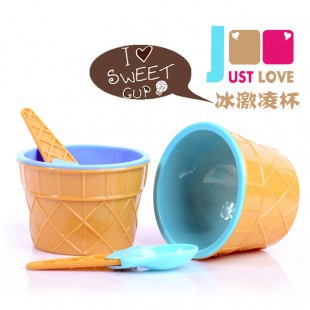 Ice Cream Bowls Spoons Set Durable ICE Cream CUP F...