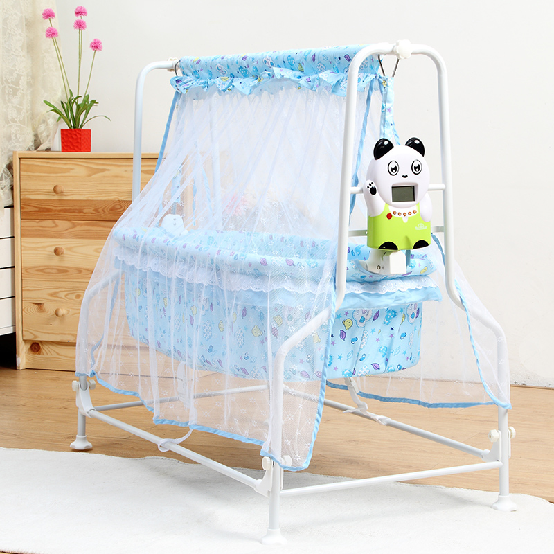 New baby electric cradle infant furniture pink an...