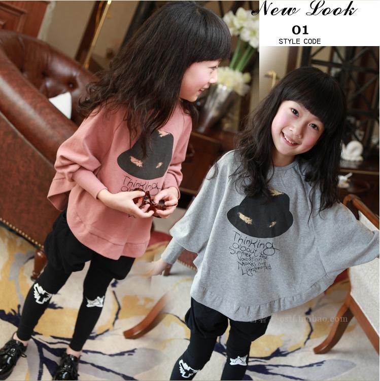 Hot Sale Spring And Autumn Girl T Shirt Long Sleev...