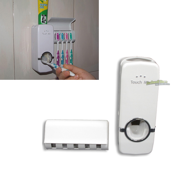 White Home Bathroom Household Automatic Auto Tooth...