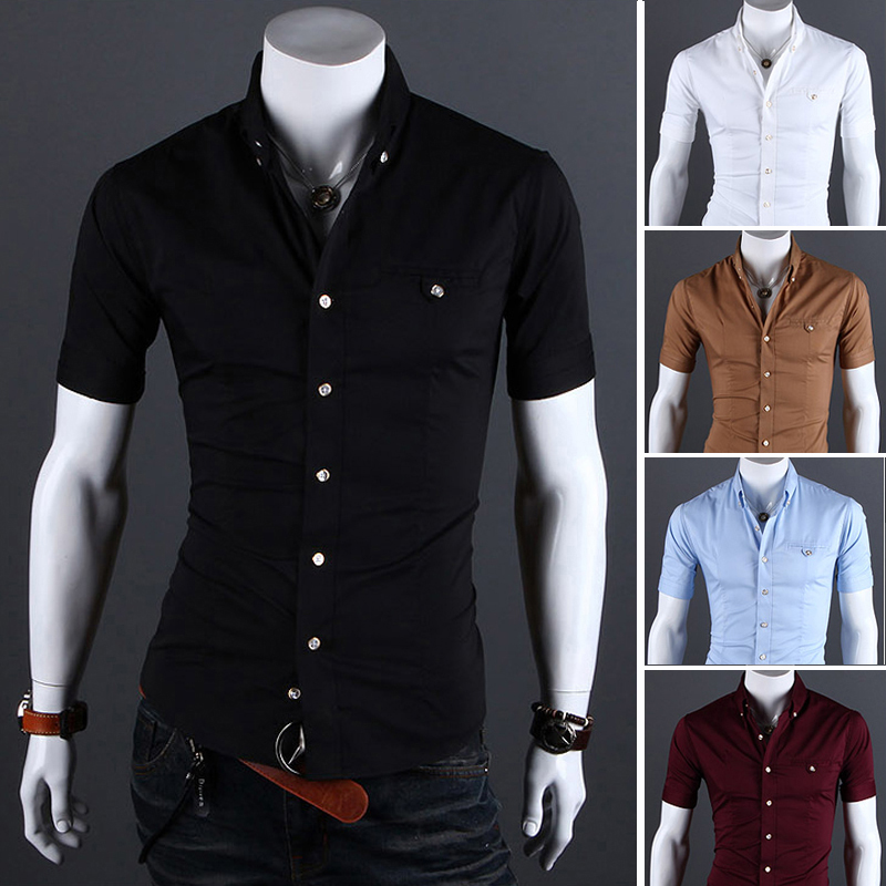 Free shipping Men\'s shirts .2014 spring and summer...