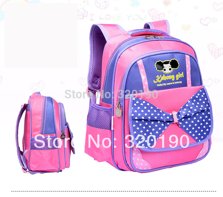 Orthopedic children school bags princess bow girls...