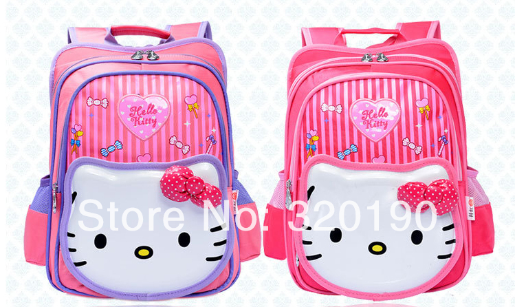 2014 new hello kitty children school bags cute gir...