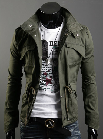 2014 Men\'s Fashion Brand Clothing Army Design Cas...