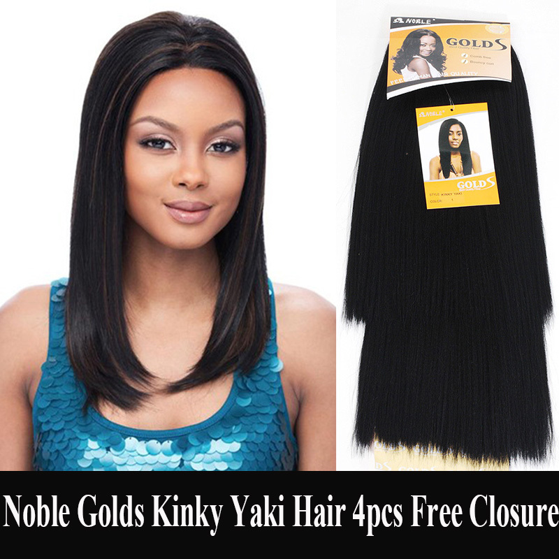 1PC+Free Shipping Noble Golds Hair Kinky Yaki 4pcs...