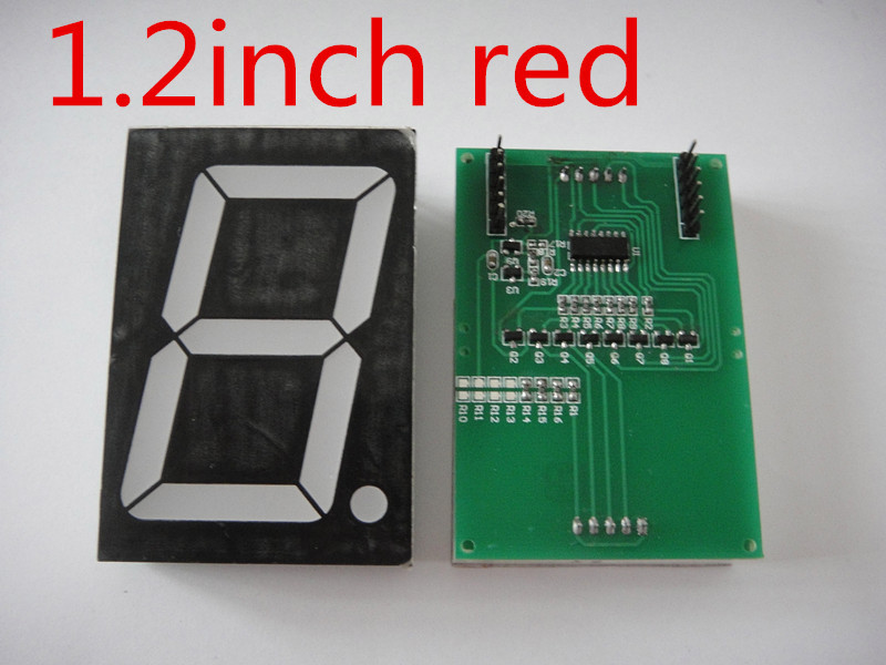 New 5V 74HC595 1-Digit Red LED Display Module 7 S...