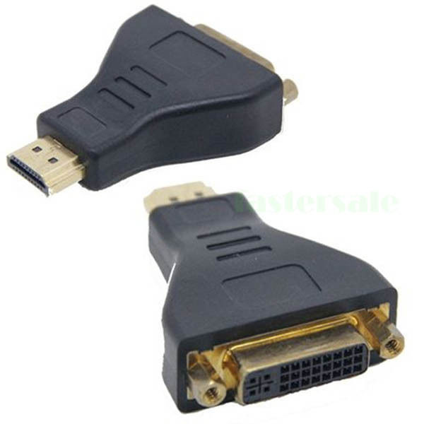 HDMI Male To DVI-I Female 24+5 DVI Connector Conve...