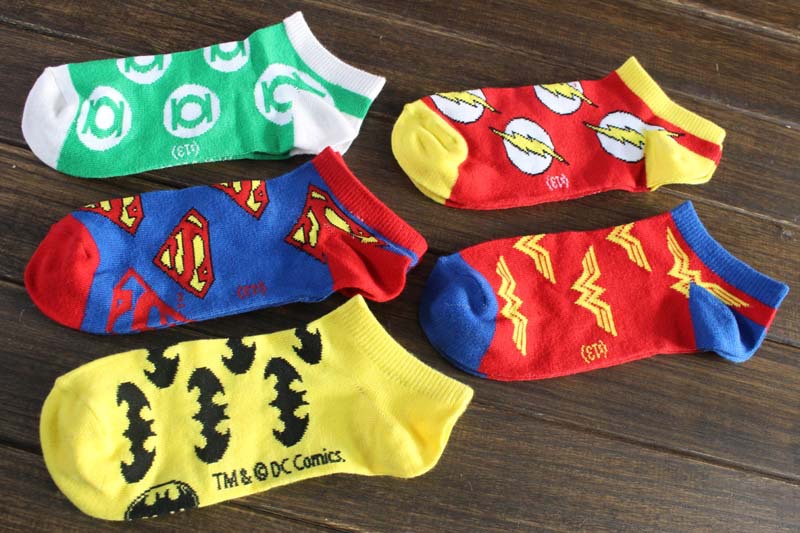 5prs/lot 2015 Cartoon Socks Men`s Sport Socks Cott...