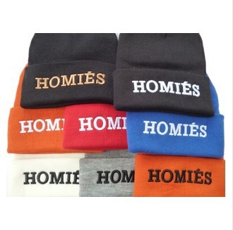 Embroidery Homies Beanie Hats Solid High Quality M...