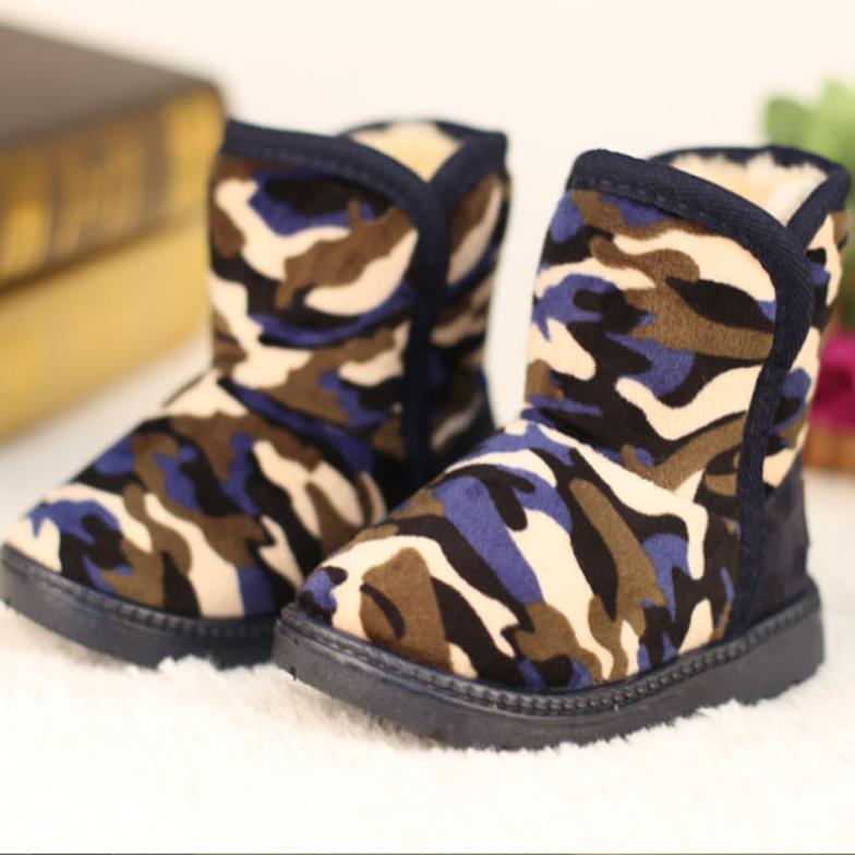 Children\'s Snow Boots Camouflage Child Winter Warm...