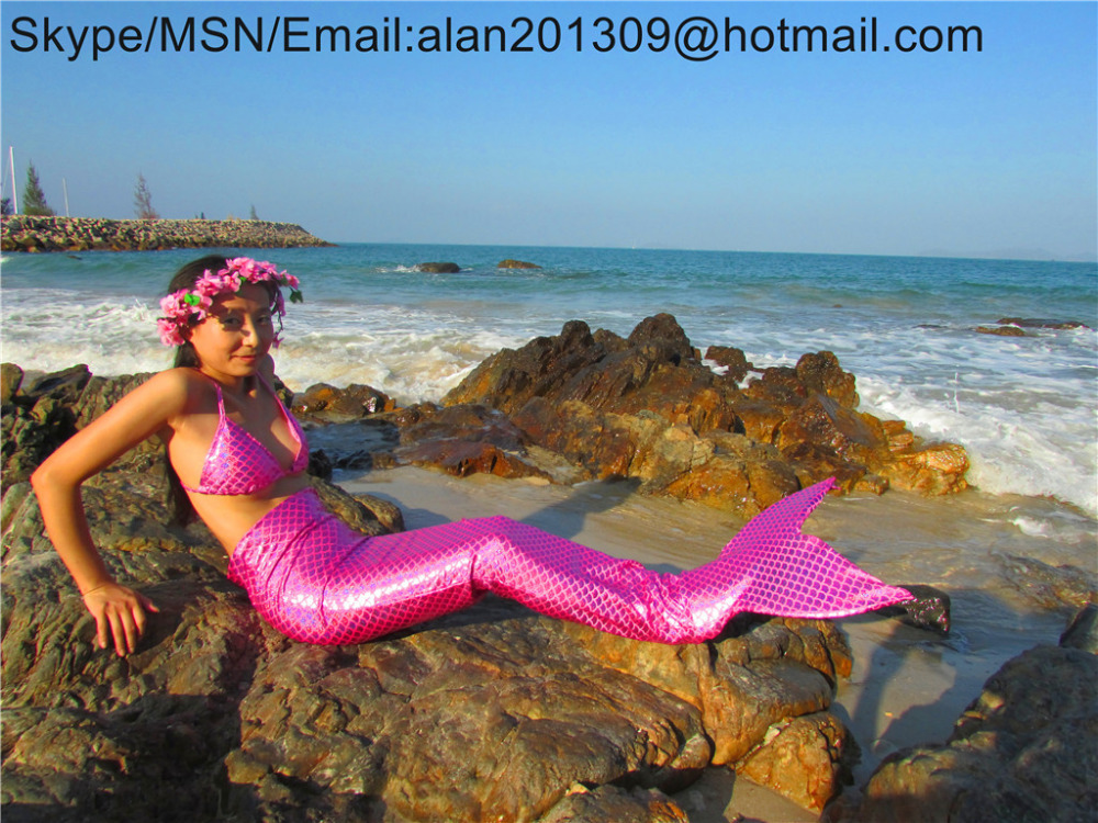 Teenagers Mermaid Tails for Sale Shinny Pink Fishs...