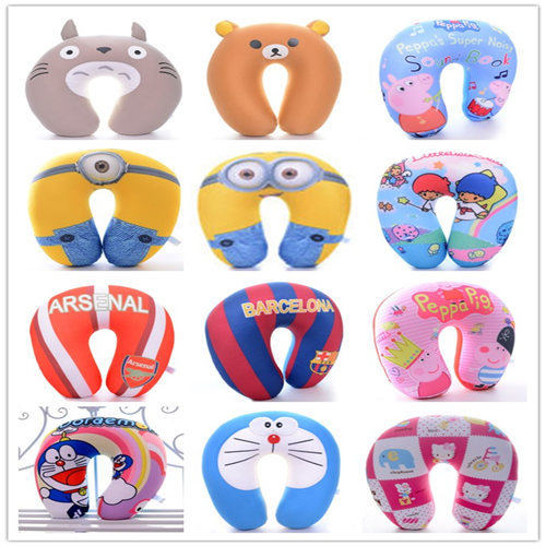 Free Shipping 13 Styles U Shaped Micro Beads Travel Pillow Memory Foam Neck Pillows 13*11\'\' Home Office Rest Nap Cussion #LN