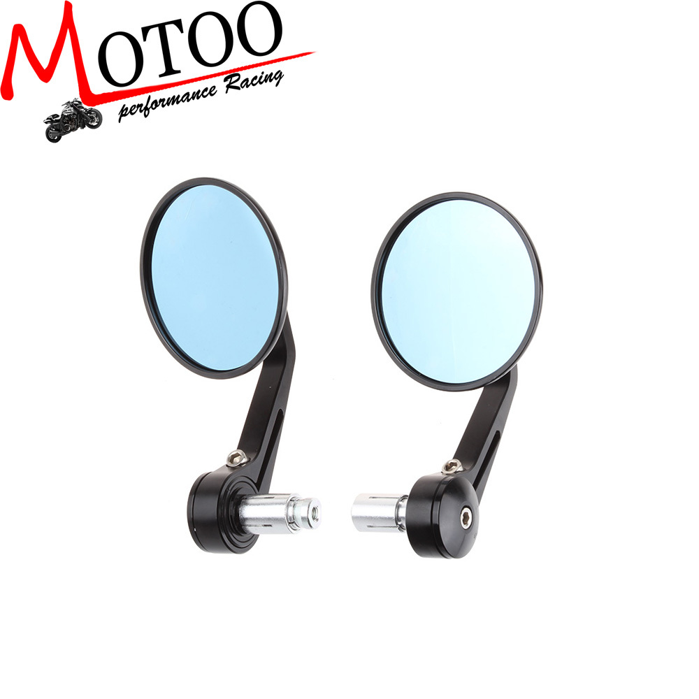 Motoo - Round Motorcycle Bike Rearview Mirror Side...