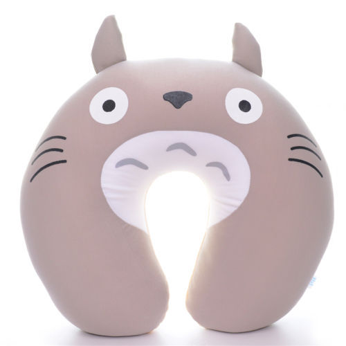 Cute Gray Totoro Club U Shaped Massage Foam Pillows Home Office Travel Respite Cushion Neck Pillow 13*11\'\' Free Shipping #LN