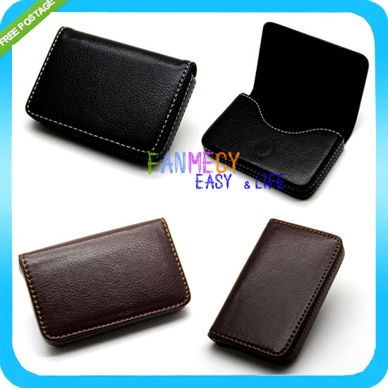 New Leather Business Name ID Credit Card Holders ...
