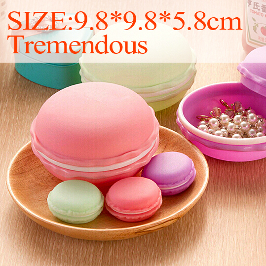 Cute Candy Color Macaron Mini Storage Box Jewelry ...