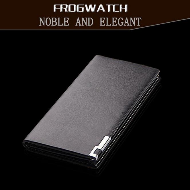 Casual Men\'s Leather Wallets High Quality Long Lea...