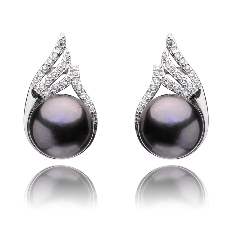 New Arrival Pearl Stud Earrings For Women\'s 9-10m...