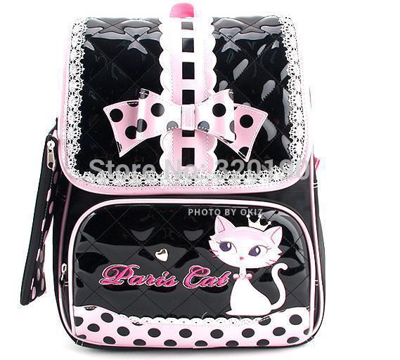 Free shipping Paris cat kitty children school bags...