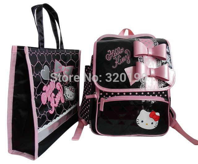 2015 new hello kitty bow children school bags chil...