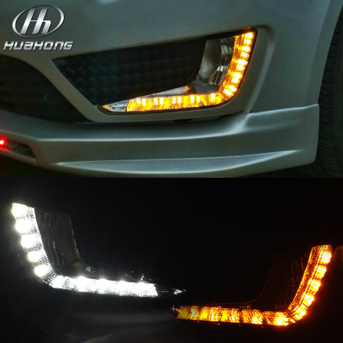 Car LED DRL Fog lights daytime running lights Exte...