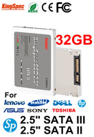 brand kingspec hot 2.5 Inch SATA III And SATA II SSD 32GB 4-Channel Solid State Disk MLC 2.5" ssd flash hard disk JMF606