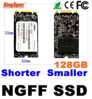 brand kingspec 42*22mm NGFF Mini Pcie Solid State Drive Disk 128GB For tablet pc ,umpc , Support SATA PCI-E x2 PCI-E x4