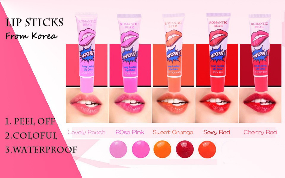 Новинки макияж косметический бренд романтический долгое блеск для губ отшелушивающая помады матового водонепроницаемый labiales.