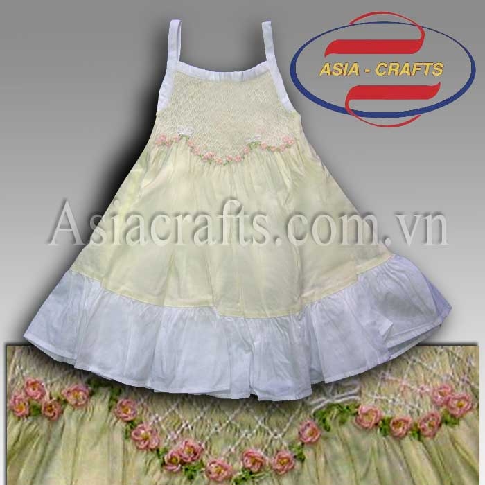 Smocked Dress For Kids， Carefully Embroiderer