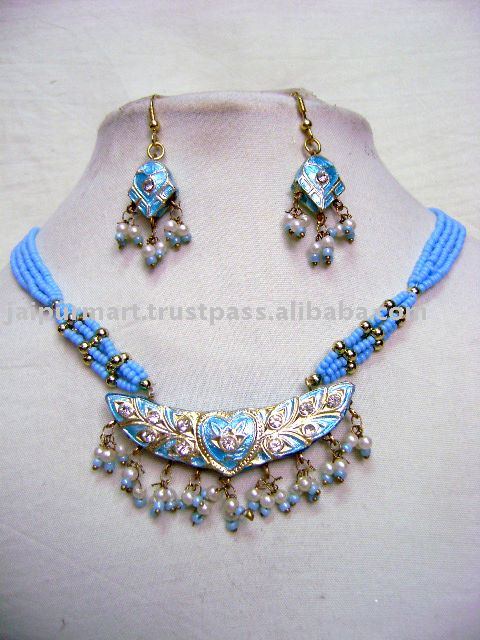 Fashion Lakh Lac Kundan Jewellery Necklace From Jaipur Jewelry