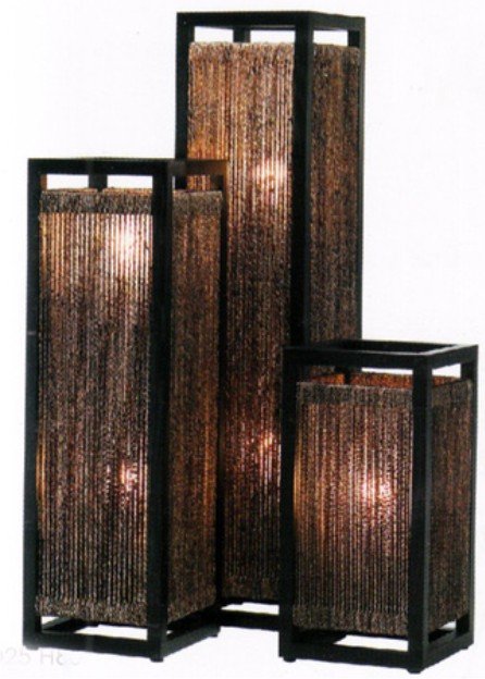 Необычные светильники  Floor_wooden_lamps_with_banana_bark