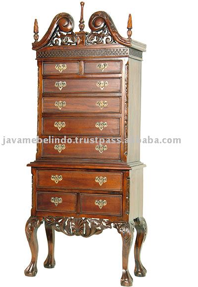 Mahogany Antique Furniture on Muebles Antiguos De Caoba Del Mueble Con Cajones De Chippendae Mini