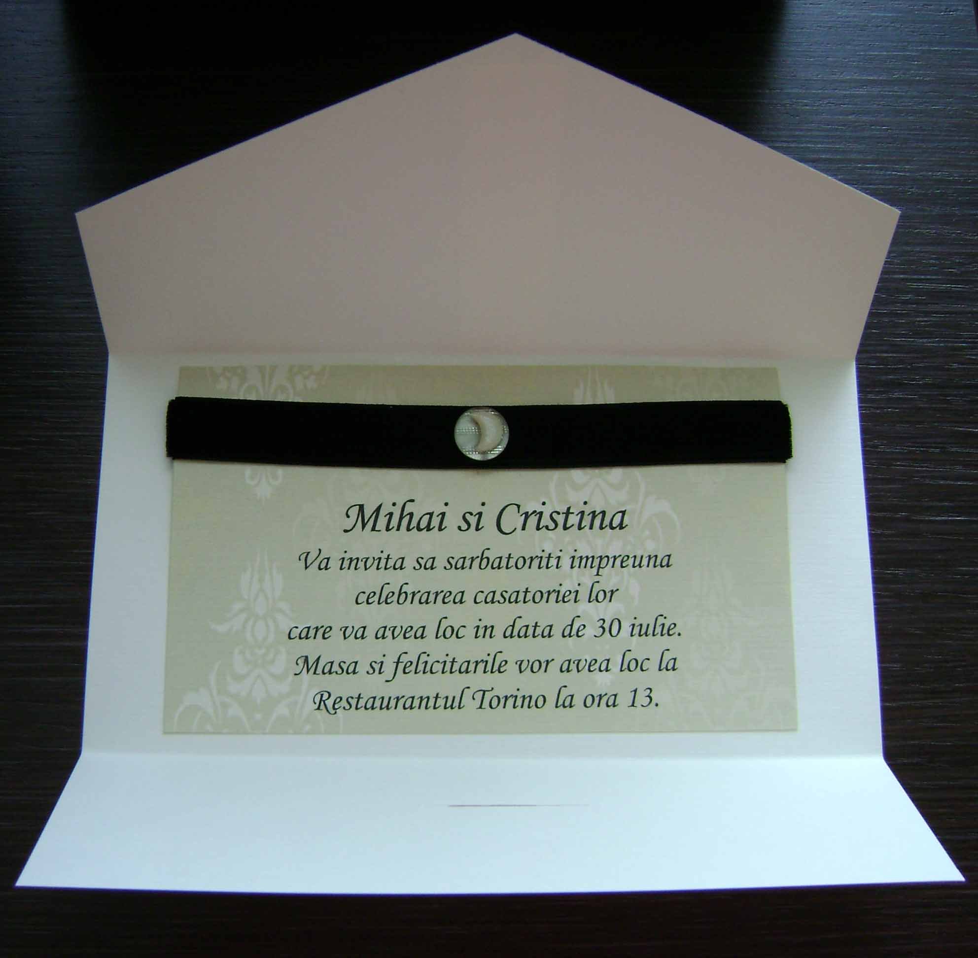 black and white handmade wedding invitations