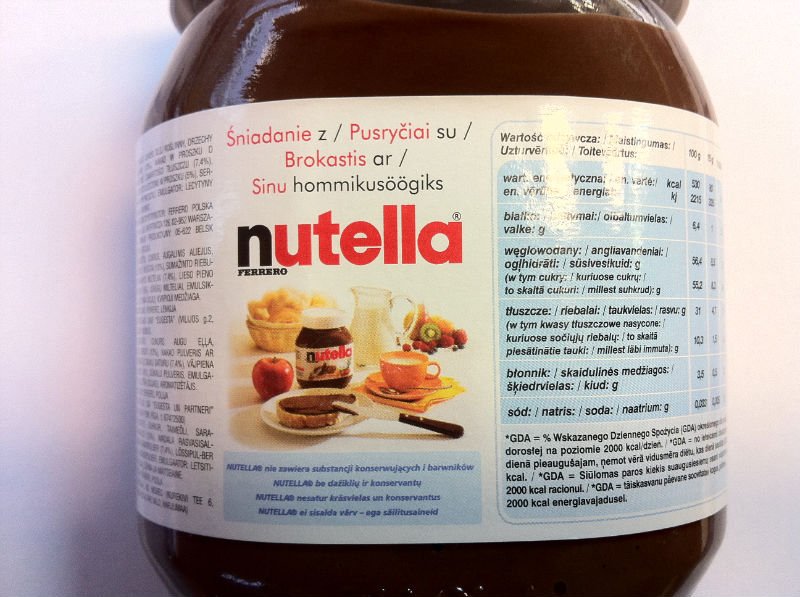 ALIMENTAZIONE: NUTELLA SOTTO800 ALIMENTAZIONE: NUTELLA SOTTO800