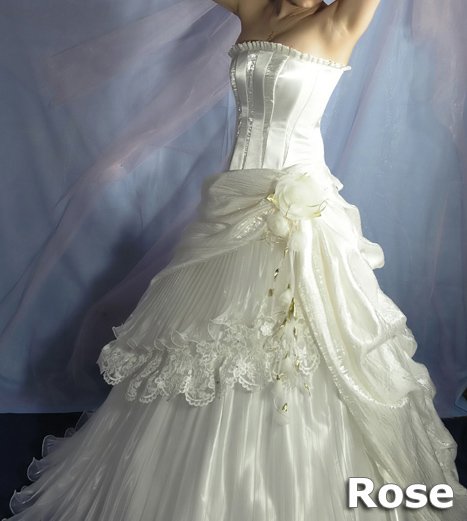 Wedding Dress Rose Accessories Gown