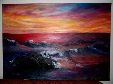 sunset paintings - zapatom pictures